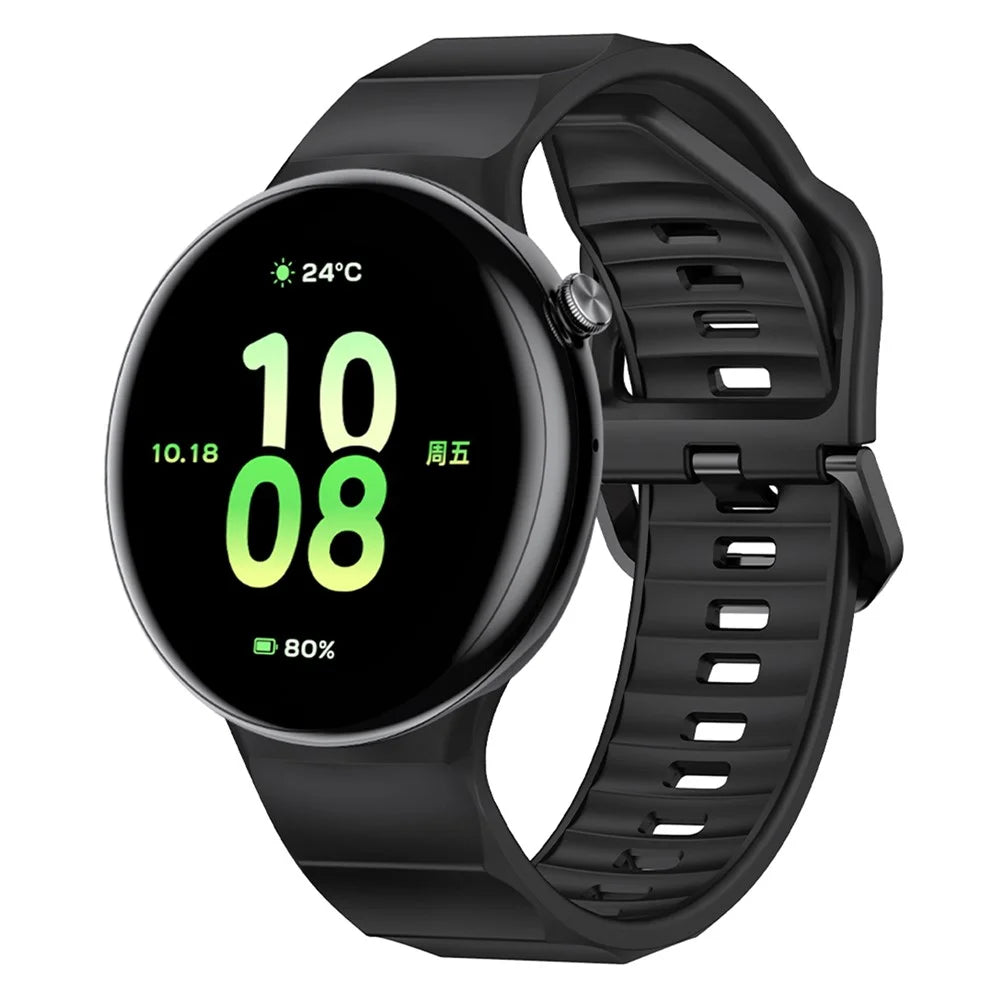For Honor Watch Fit Elegant Edition  /  Vitality Edition Watch Band Single Color Silicone Wrist Strap - Black - 2