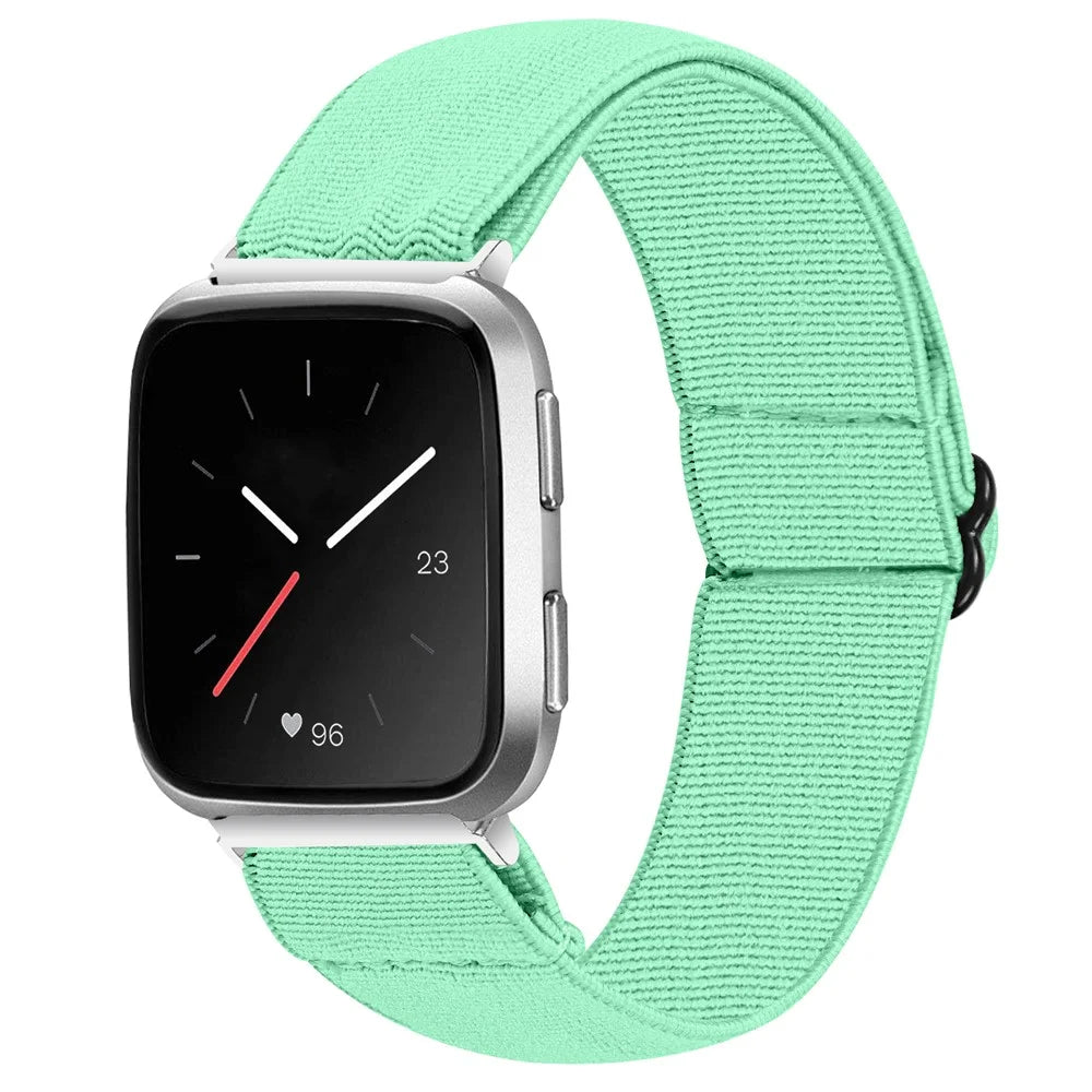 Replacement Braided Elastic Wrist Band Adjustable Watch Strap for Apple Watch Ultra 49mm / Series 8 / 7 45mm / Series 6 / 5 / 4 / SE / SE (2022) 44mm / Series 3 / 2 / 1 42mm - Mint Green - 2