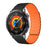 18mm Watch Band for Garmin Venu 3S / 2S / Forerunner 265S / 255S 3-Bead Silicone Magnetic Strap - Black / Orange - 2