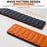 18mm Watch Band for Garmin Venu 3S / 2S / Forerunner 265S / 255S 3-Bead Silicone Magnetic Strap - Black / Orange - 3