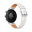 18mm Watch Band for Garmin Venu 3S / 2S / Forerunner 265S / 255S Adjustable Genuine Cow Leather Strap - White - 1
