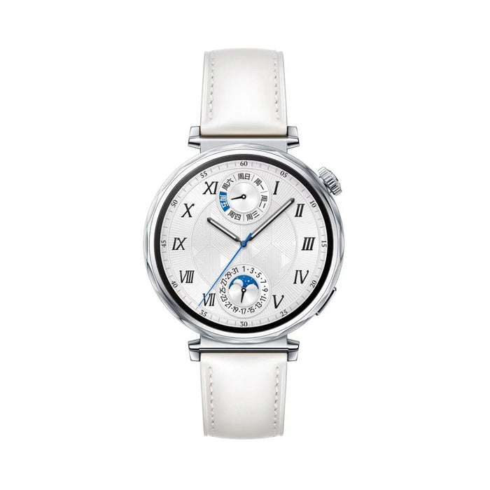 18mm Watch Band for Garmin Venu 3S / 2S / Forerunner 265S / 255S Adjustable Genuine Cow Leather Strap - White - 3