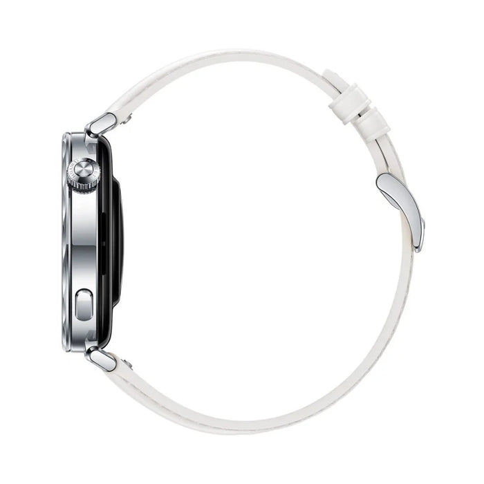 18mm Watch Band for Garmin Venu 3S / 2S / Forerunner 265S / 255S Adjustable Genuine Cow Leather Strap - White - 4