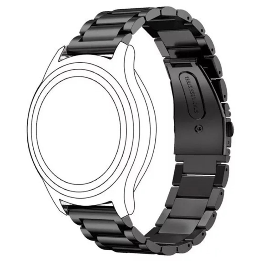 16mm Watch Band for Huawei Talkband B7 / B6 / B3 / Fit mini Metal Wrist Strap 3-Bead Design - Black - 4