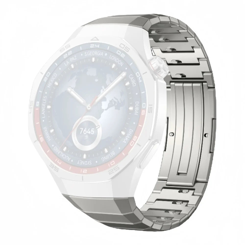 For Huawei Watch GT 5 Pro 46mm Wrist Band 1-Bead Quick Release Titanium Alloy Watch Strap - Titanium - 1