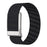 For WHOOP 5.0 LIFE MG Watch Band Nylon Woven Elastic Replacement Strap - Black/Silver - 3