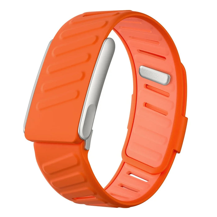 For WHOOP 5.0 LIFE MG Replacement Strap Dual Color Design Silicone Watch Band - Orange / Light Orange - 1