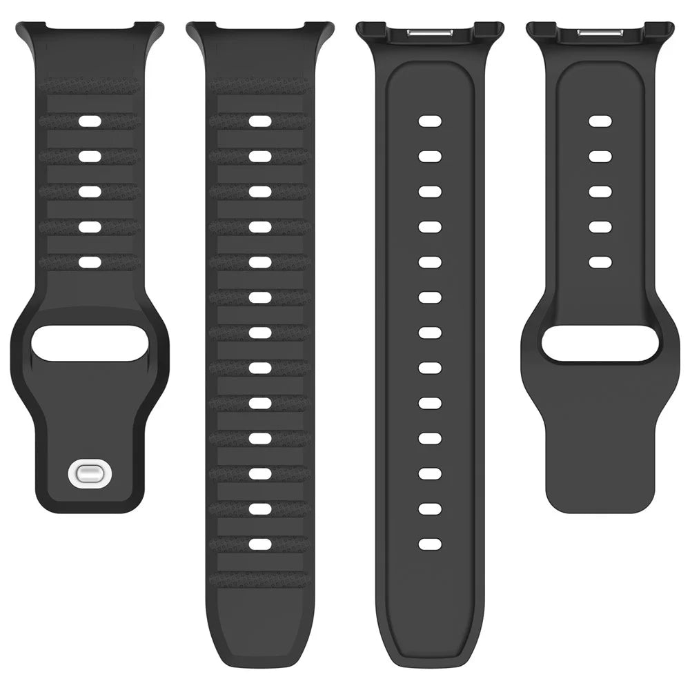 Dot Pattern Watch Band for Samsung Galaxy Watch8 44mm / 40mm / Watch8 Classic 46mm Silicone Replacement Strap - Navy Blue - 4