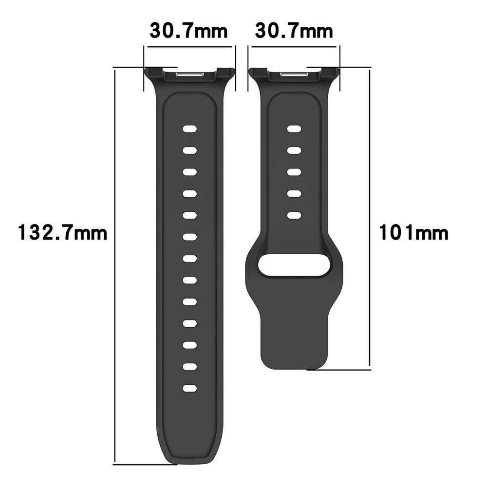 Dot Pattern Watch Band for Samsung Galaxy Watch8 44mm / 40mm / Watch8 Classic 46mm Silicone Replacement Strap - Navy Blue - 5