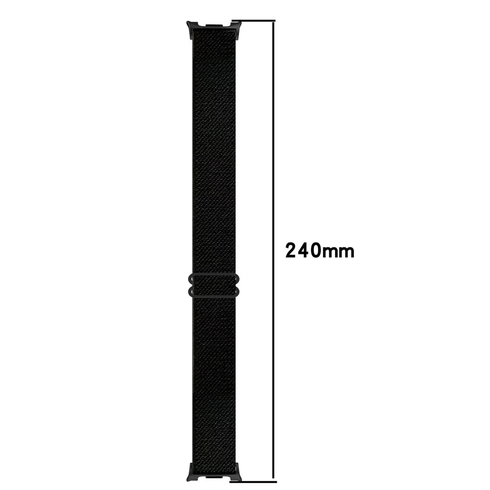 Nylon Watch Band for Samsung Galaxy Watch8 44mm / 40mm / Watch8 Classic 46mm Elastic Wrist Strap - Leopard Print - 4