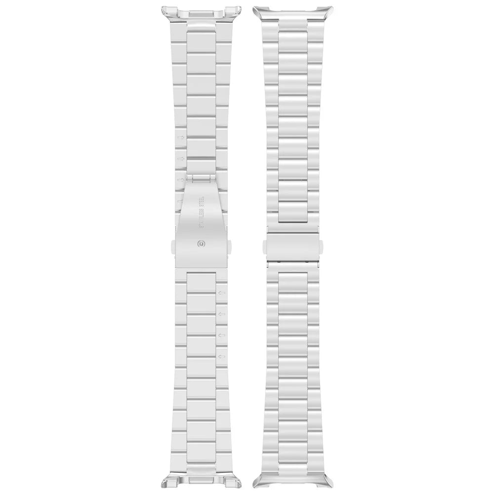 3-Bead Watch Strap for Samsung Galaxy Watch8 44mm / 40mm / Watch8 Classic 46mm Stainless Steel Wrist Band - Silver - 5