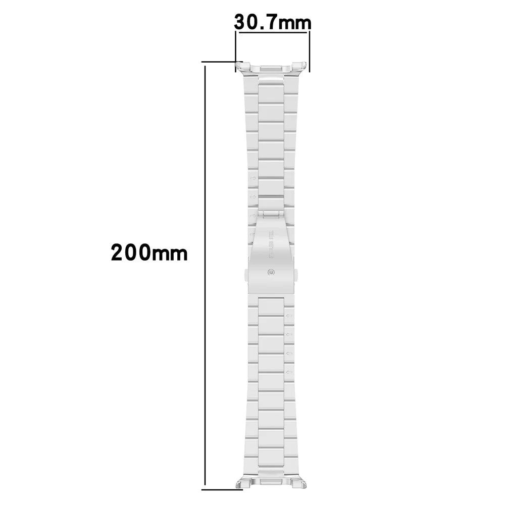 3-Bead Watch Strap for Samsung Galaxy Watch8 44mm / 40mm / Watch8 Classic 46mm Stainless Steel Wrist Band - Gold - 5