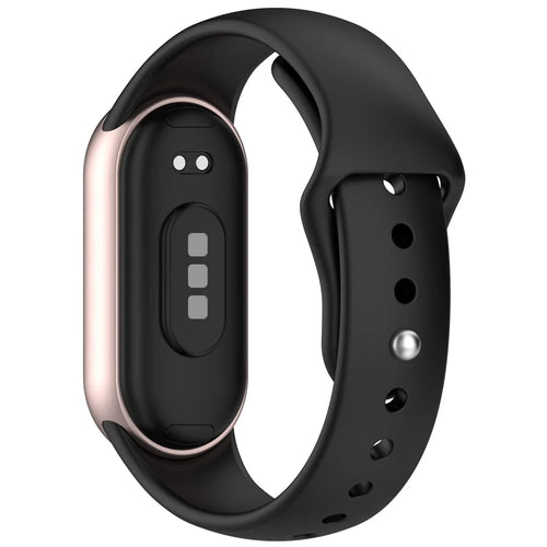 Watch Band for Xiaomi Smart Band 10 NFC / 10 / 9 NFC / 9 / 8 NFC / 8 Reverse Buckle Silicone Wrist Strap - Black - 1