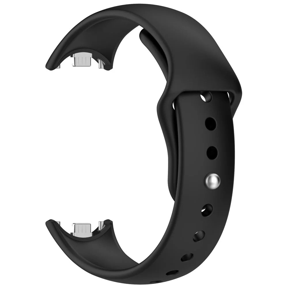 Watch Band for Xiaomi Smart Band 10 NFC / 10 / 9 NFC / 9 / 8 NFC / 8 Reverse Buckle Silicone Wrist Strap - Black - 2