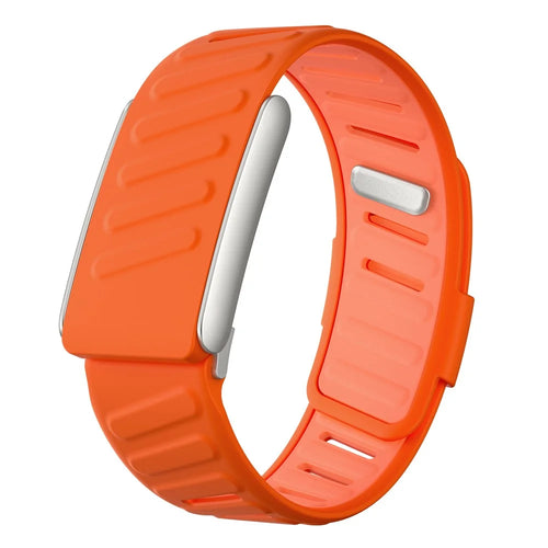 For WHOOP 5.0 Replacement Strap Dual Color Design Silicone Watch Band - Orange / Light Orange - 1