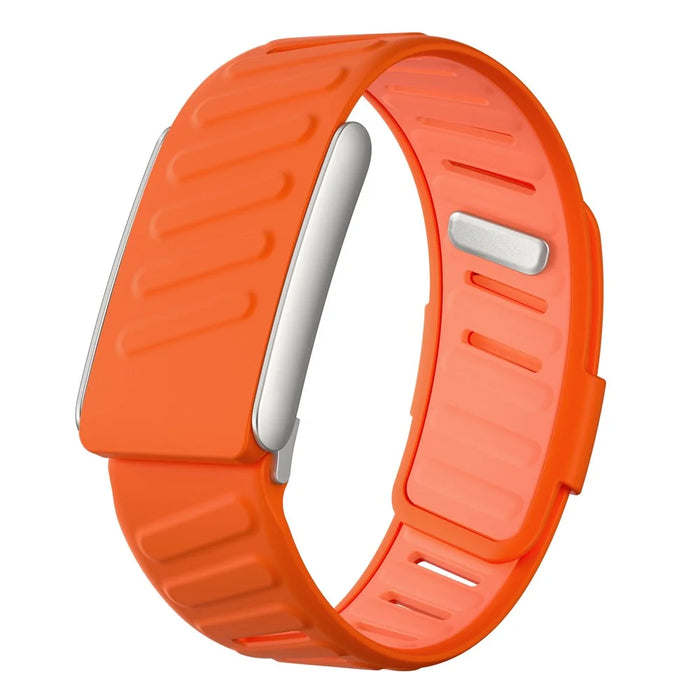 For WHOOP 5.0 Replacement Strap Dual Color Design Silicone Watch Band - Orange / Light Orange - 1