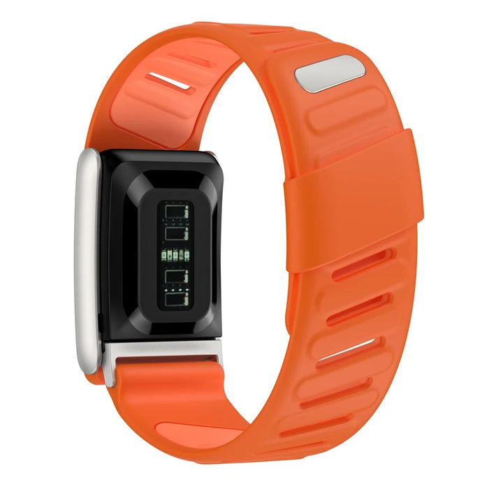 For WHOOP 5.0 Replacement Strap Dual Color Design Silicone Watch Band - Orange / Light Orange - 2