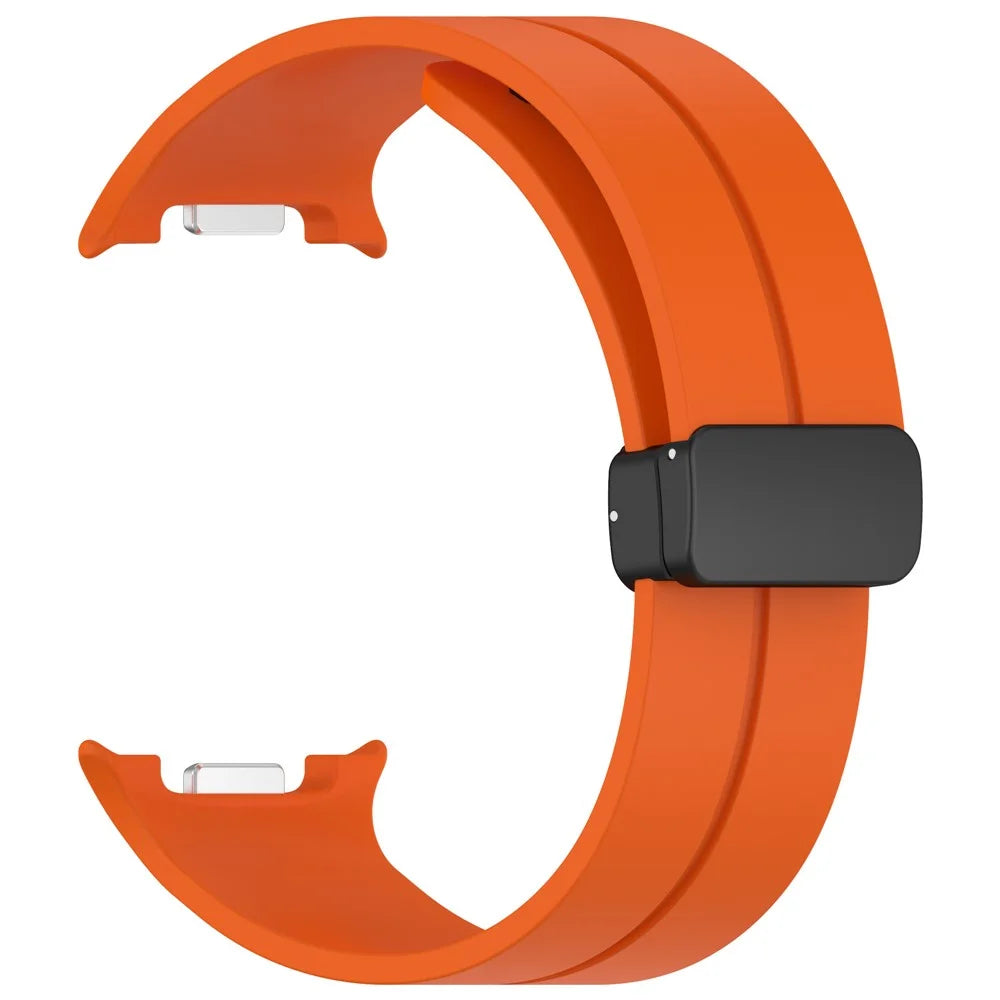 Replacement Strap for Samsung Galaxy Watch8 44mm / 40mm / Watch8 Classic 46mm Silicone Watch Band - Orange - 2