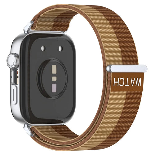 Watch Strap for Huawei Watch Fit 4 Pro / Fit 4 / Fit 3 Adjustable Nylon Loop Band - Brown - 1