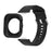For Huawei Watch Fit 4 Pro Protective Case with Silicone Replacement Watch Band - Black - 2