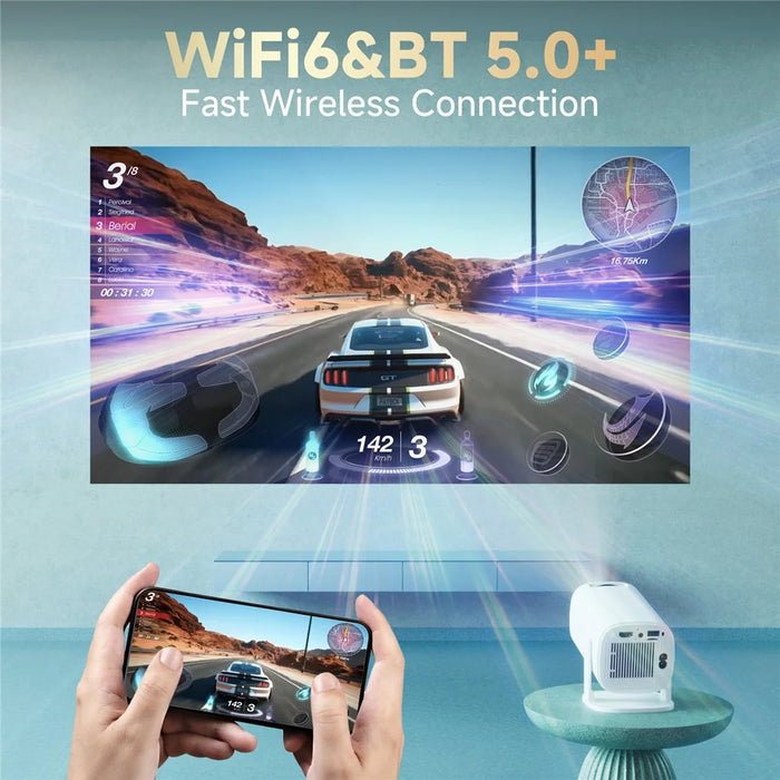 P30 Pro 2 inch Mini Projector 720P HD Compact Home Theater Video Projector, 94 x 91 x 165mm - EU Plug - 6