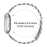 Watch Strap for Fitbit Versa 4 / Sense 2 Silver Metal Band D-Shape Rhinestones Decor 3-Bead - 6