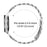 Watch Strap with Connector for Samsung Galaxy Watch6 40mm / 44mm / 6 Classic 43mm / 47mm Silver Metal Band D-Shape Rhinestones Decor - 6