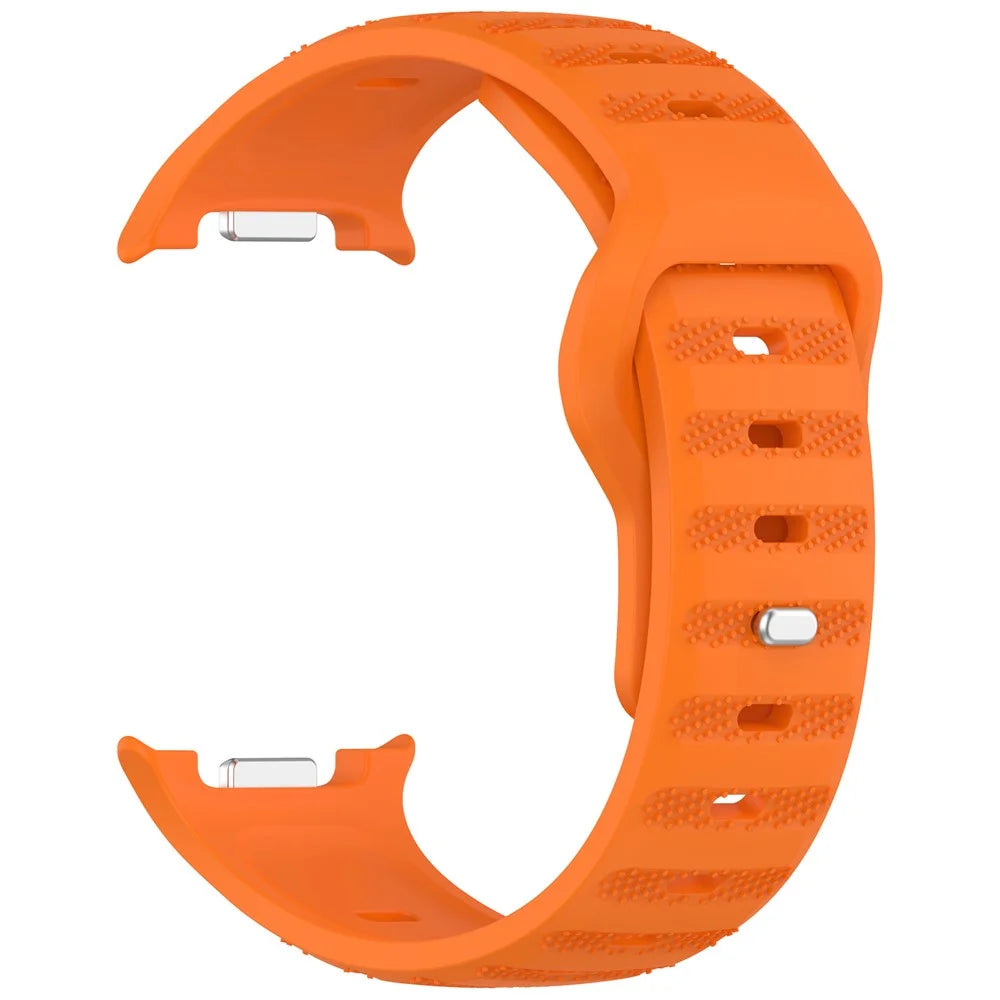 Replacement Strap for Samsung Galaxy Watch8 44mm / 40mm / Watch8 Classic 46mm Dot Pattern Silicone Watch Band - Orange - 2
