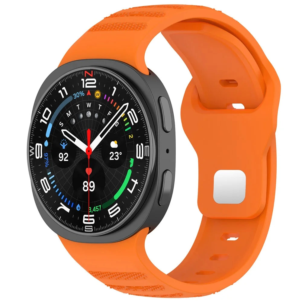 Replacement Strap for Samsung Galaxy Watch8 44mm / 40mm / Watch8 Classic 46mm Dot Pattern Silicone Watch Band - Orange - 5