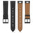 For Huawei Watch GT 3 Pro 43mm Watch Band 20mm Replacement Genuine Cow Leather Strap - Black - 3