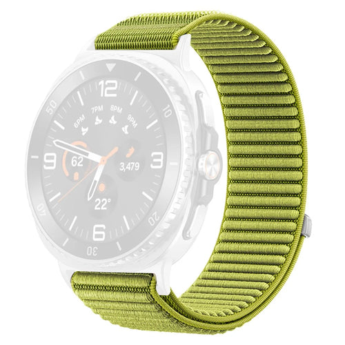 Wrist Strap for Samsung Galaxy Watch8 44mm / 40mm / Watch8 Classic 46mm Magic Tape Nylon Woven Watch Band - Green - 1
