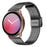 For Garmin Vivoactive 4 Metal Band 7-Beads Black Watch Strap with Double Safety Clasp - 2