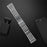For Garmin Vivoactive 4 Watch Band 7-Beads Electroplated Stainless Steel Strap - Black  /  Silver - 6