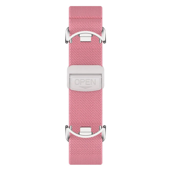 Nylon Watch Strap for Xiaomi Smart Band 10 / 9 / 9 NFC / 8 Magnetic Clasp Adjustable Wristband - Pink - 2