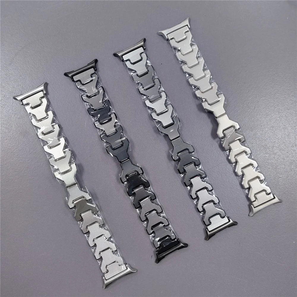 Watch Strap for Samsung Galaxy Watch8 44mm / 40mm / Watch8 Classic 46mm Titanium Alloy Y-Shpae Wrist Band - Silver - 4