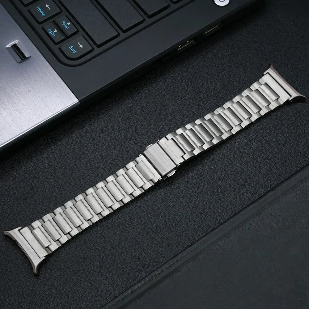 Wrist Band for Samsung Galaxy Watch8 44mm / 40mm / Watch8 Classic 46mm Titanium Alloy Smart Watch Strap - Titanium - 2