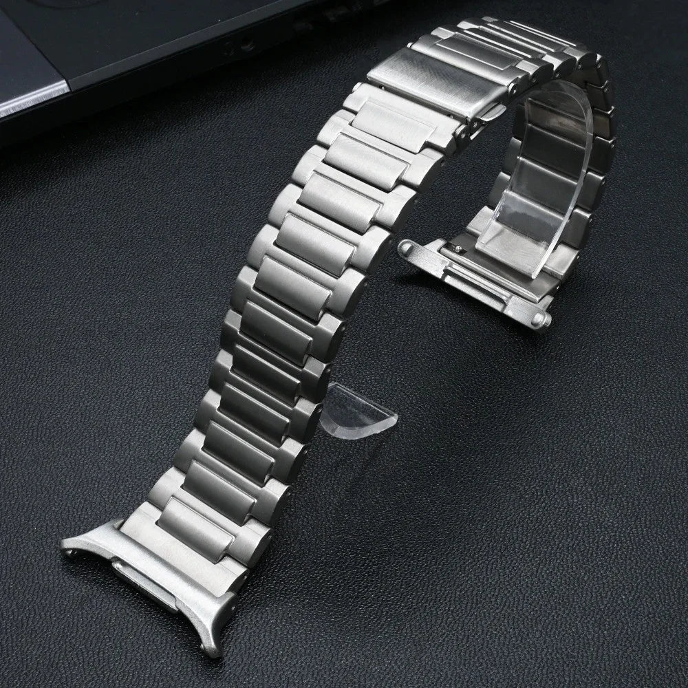Wrist Band for Samsung Galaxy Watch8 44mm / 40mm / Watch8 Classic 46mm Titanium Alloy Smart Watch Strap - Titanium - 3