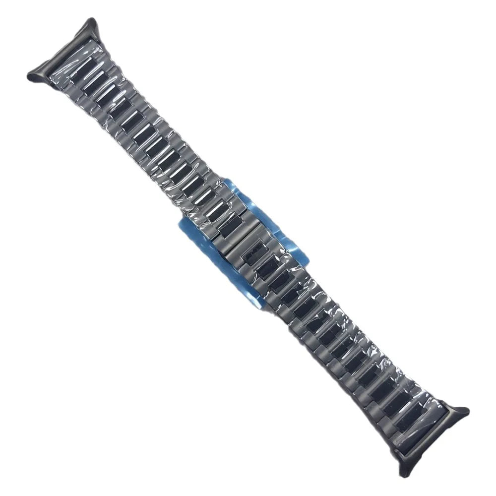 Titanium Alloy Watch Strap for Samsung Galaxy Watch8 44mm / 40mm / Watch8 Classic 46mm Butterfly Buckle Wrist Band - Black - 1