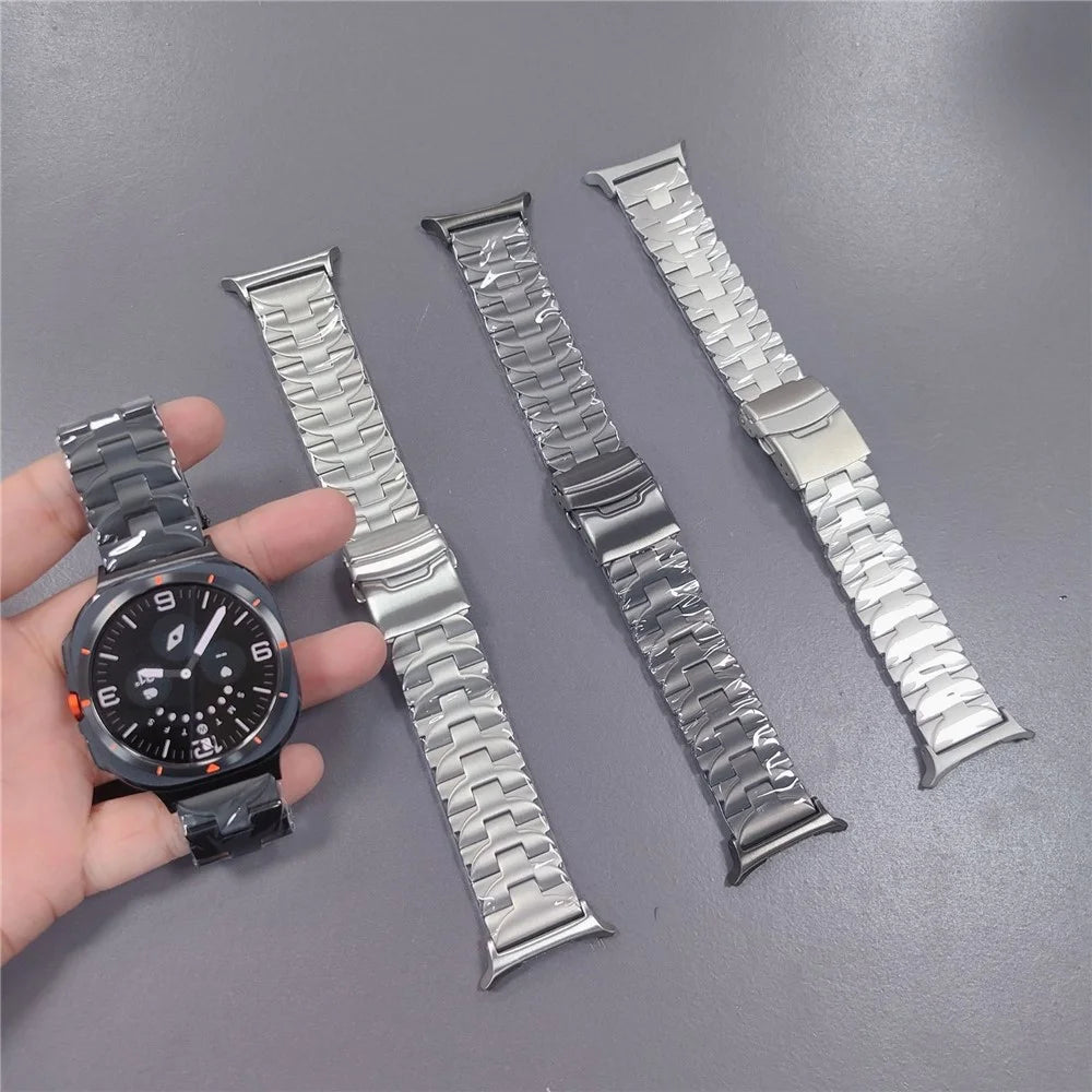 Titanium Alloy Strap for Samsung Galaxy Watch8 44mm / 40mm / Watch8 Classic 46mm Butterfly Shape Watch Band - Black - 4