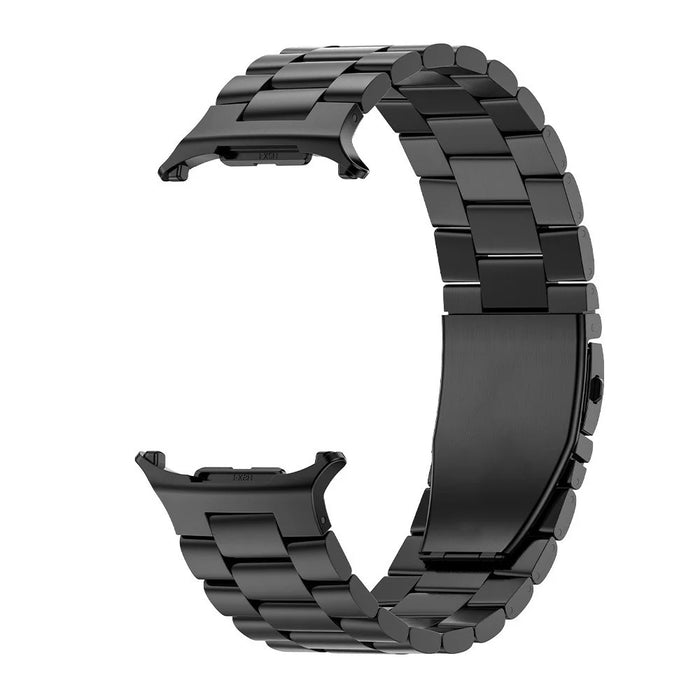 Watch Band for Samsung Galaxy Watch8 44mm / 40mm / Watch8 Classic 46mm Titanium Alloy 3-Bead Wrist Strap - Black - 1