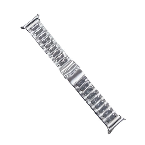 Watch Strap for Samsung Galaxy Watch8 44mm / 40mm / Watch8 Classic 46mm S Pattern 3-Bead Titanium Alloy Wrist Band - Silver - 1