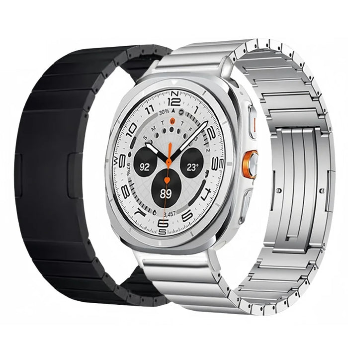 Wrist Band for Samsung Galaxy Watch8 44mm / 40mm / Watch8 Classic 46mm Titanium Alloy 1-Bead Watch Strap - Silver - 2