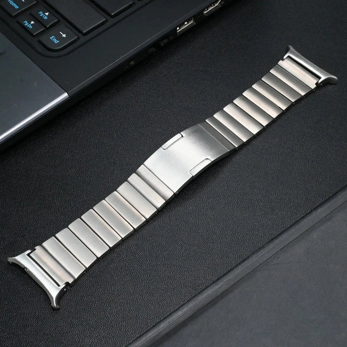 Wrist Band for Samsung Galaxy Watch8 44mm / 40mm / Watch8 Classic 46mm Titanium Alloy 1-Bead Watch Strap - Silver - 3