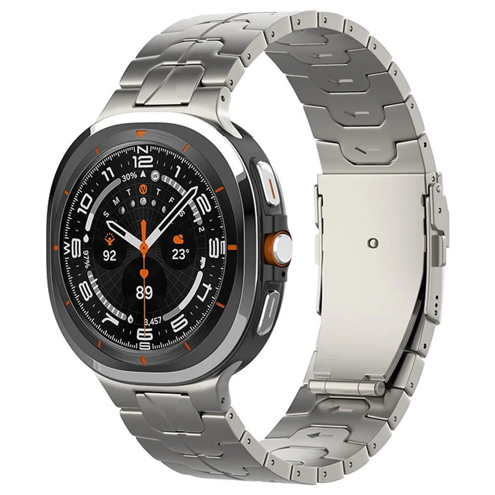 Watch Strap for Samsung Galaxy Watch8 44mm / 40mm / Watch8 Classic 46mm Titanium Wrist Band with Safety Buckle - Titanium - 2