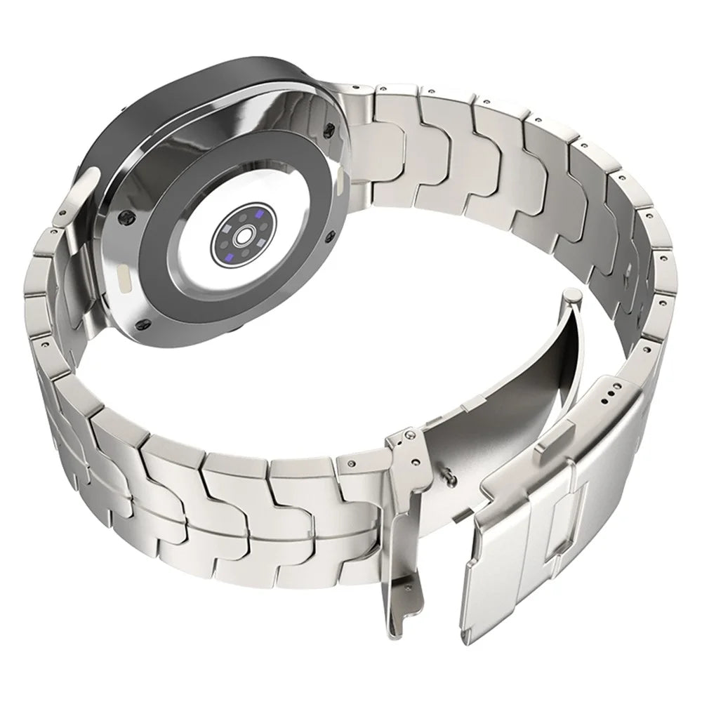Watch Strap for Samsung Galaxy Watch8 44mm / 40mm / Watch8 Classic 46mm Titanium Wrist Band with Safety Buckle - Titanium - 4