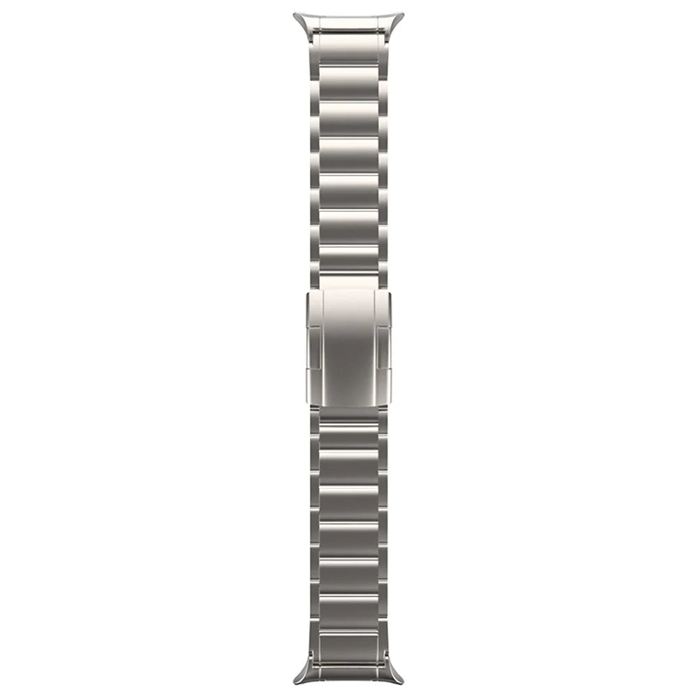 Watch Band for Samsung Galaxy Watch8 44mm / 40mm / Watch8 Classic 46mm Titanium 3-Bead Replacement Strap - Titanium - 3