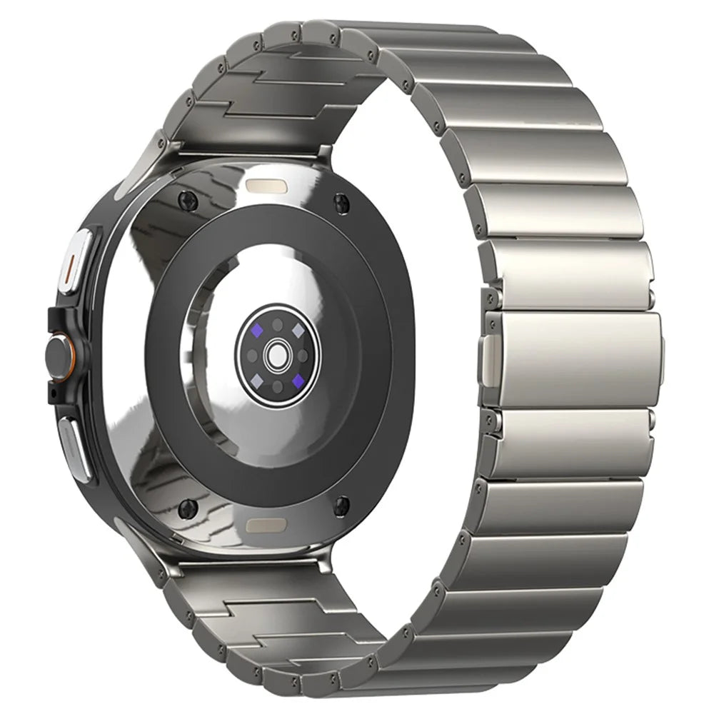 Wrist Band for Samsung Galaxy Watch8 44mm / 40mm / Watch8 Classic 46mm Titanium 1-Bead Watch Strap - Titanium - 1