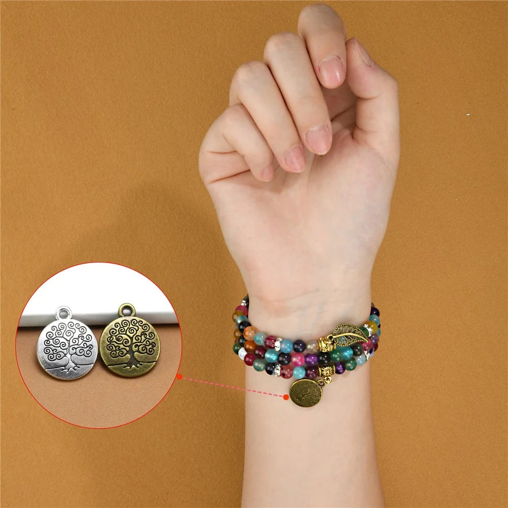 Watch Strap for Apple Watch Ultra 3 2 1 49mm / Series 11 10 46mm / 9 8 7 45mm / SE3 SE2 SE 6 5 4 44mm / 3 2 1 42mm Beaded Bracelet Wrist Band - Colorful - 3