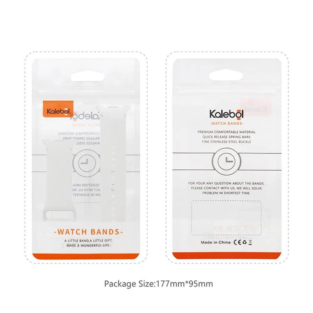 KALEBOL Silicone Watch Band for Samsung Galaxy Watch8 44mm / 40mm / Watch8 Classic 46mm Solid Color Wrist Strap - Ivory White - 6