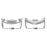 1 Pair Watch Band Adapter for Xiaomi Smart Band 9 / 8 Stainless Steel Connector, 14mm Width - Black - 3